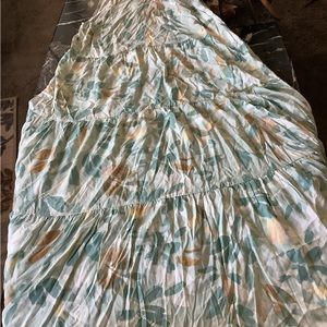 A new day mint green flowing tiered maxi dress size xl